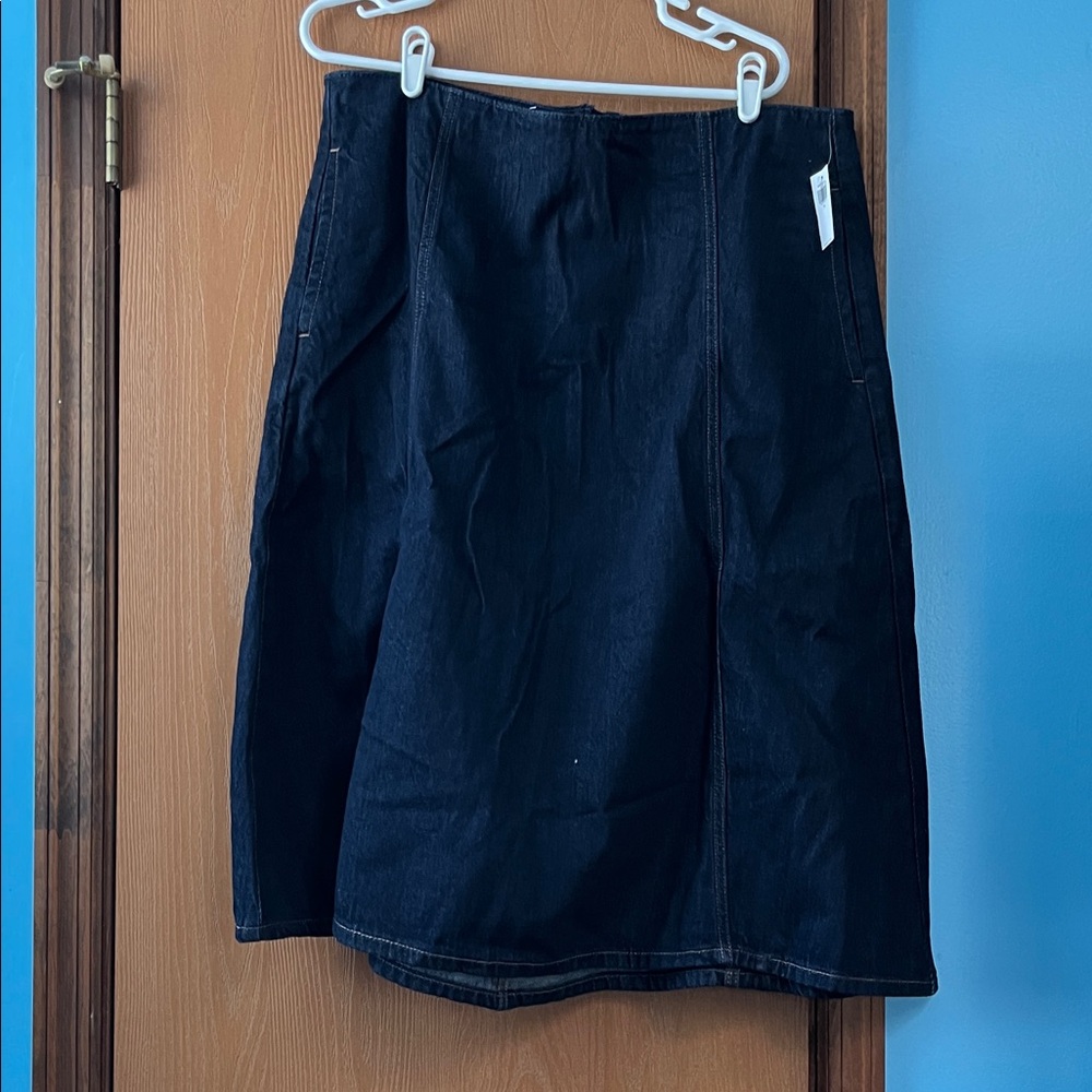 Dark Blue Denim Skirt
